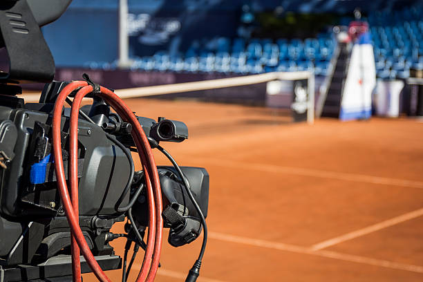 eventos esportivos ao vivo - tennis court sport net - fotografias e filmes do acervo