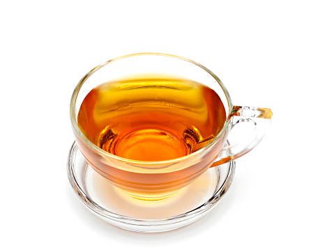 Cup of Tea Isolated on White Background.