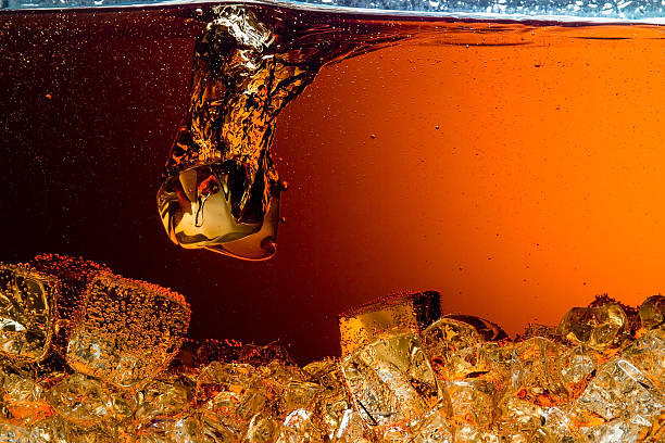 istock Cola with Ice. Food background 489586677