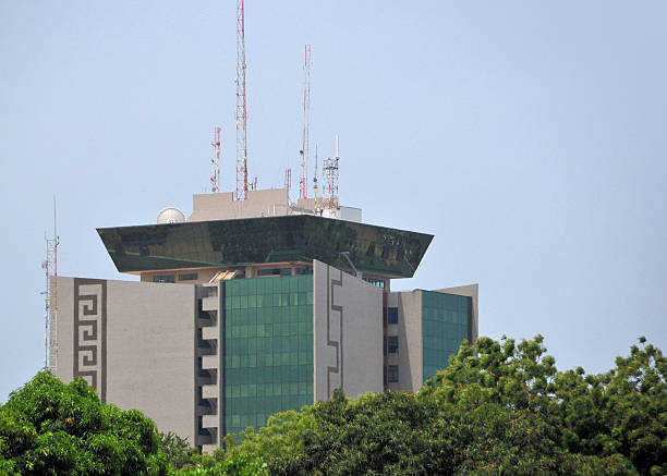 Accra, Ghana: high-rise office building on the West Ridge district - Ridge Towers, 6th Avenue at Sudan street - photo by M.Torres