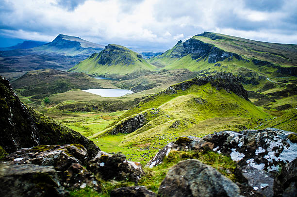 quiraing skye - trotternish стоковые фото и изображения