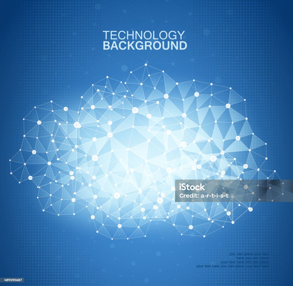 Technik Hintergrund - Lizenzfrei Digital generiert Vektorgrafik