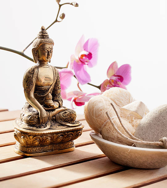 istock Buddha for serenity at beauty center 489591065