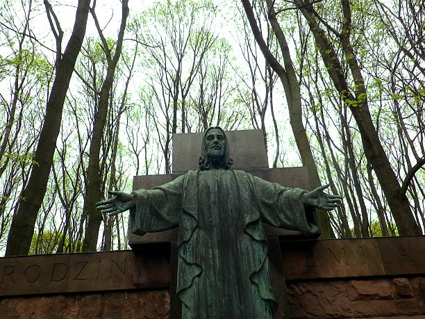 istock Jesus with open arms - hope and early spring 489591487