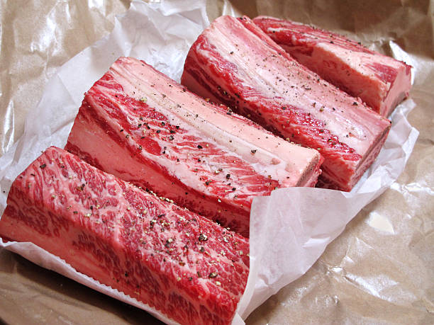 Beef short ribs stock photo