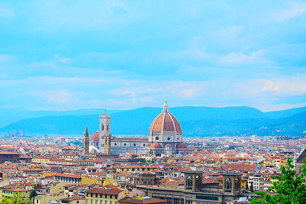 istock Florence panorama with Palazzo Vecchio and Santa Maria del Fiore 489601324