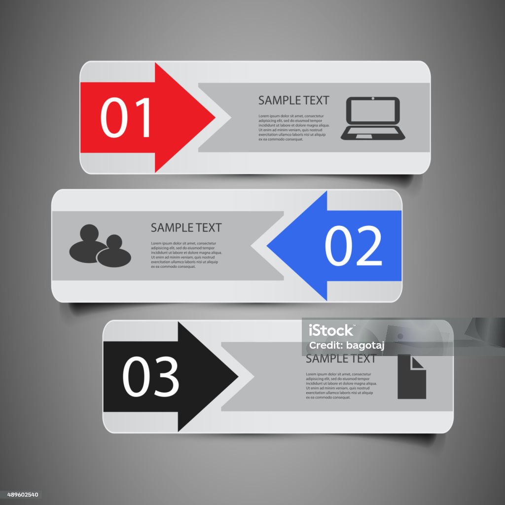 Number Header Design Header Or Banner Designs Infographic Elements Numbers Stock ...