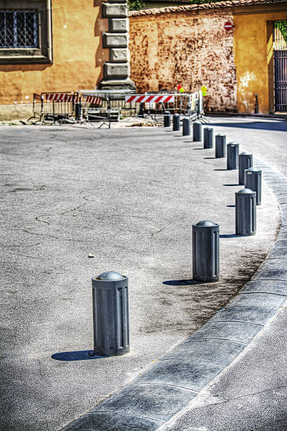 istock pedestrian footpath with metal boundary in Pisa 489603246