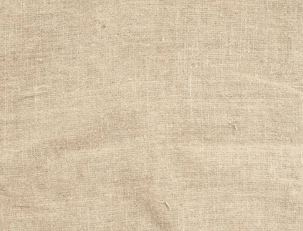 istock Old dirty brown horizontal creasy burlap texture 489603528
