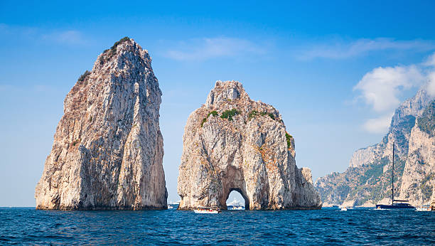 istock Capri island, famous Faraglioni rocks, landscape 489605986