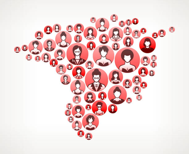 istock Geenland Women Faces Girl Power Pattern. 489606900