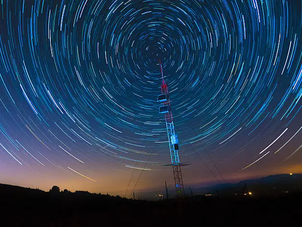 Photo of Satellite Communications Under A Starry Sky