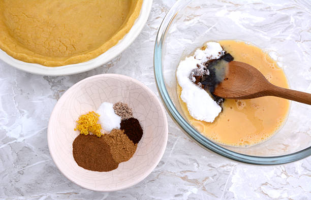 istock Ingredients for pumpkin pie filling 489608280