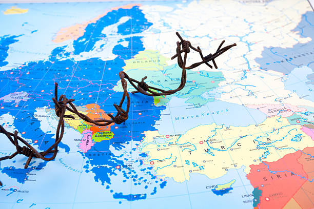 Conceptual image representing Sirian Refugee Crisis