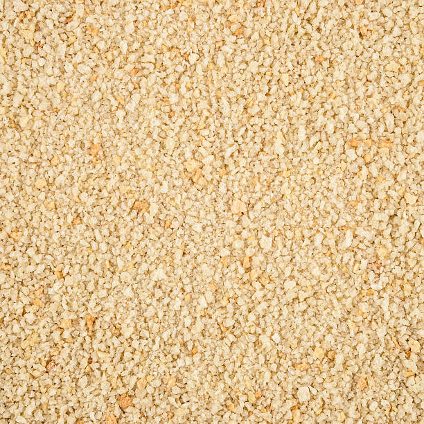 padrão de textura de fundo circulares migalhas de pão - bread crumbs - fotografias e filmes do acervo