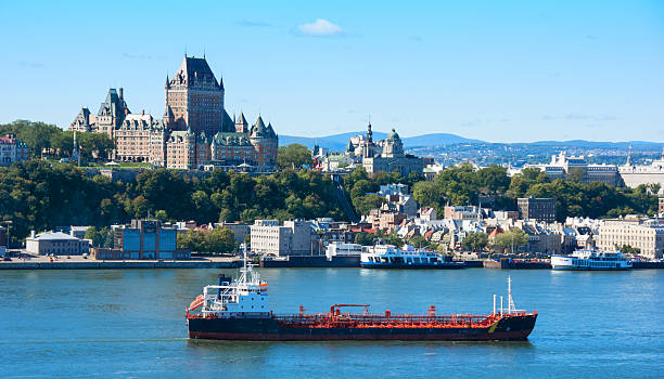 istock Fairmont Chateau Frontenac from Levis across the river 489632694