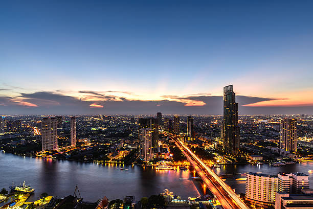 istock Bangkok skyline cityscape in Thailand. 489635446