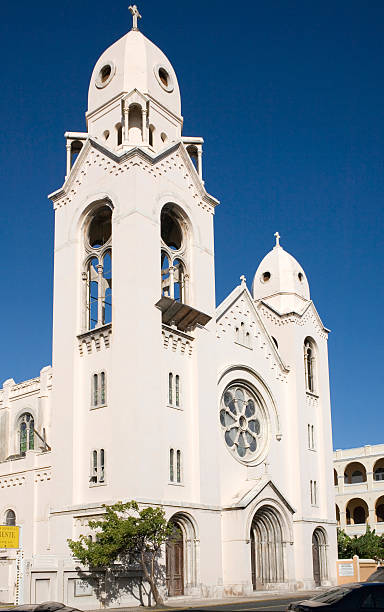 kirche von saint augustine - san agustin stock-fotos und bilder