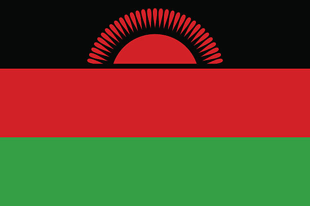 Flag of Malawi Flag of Malawi malawi stock illustrations