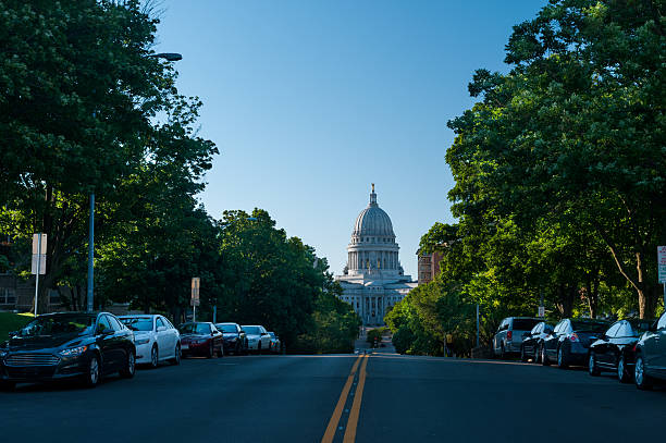 Edificio del Capitolio de Madison, Wisconsin. - foto de stock