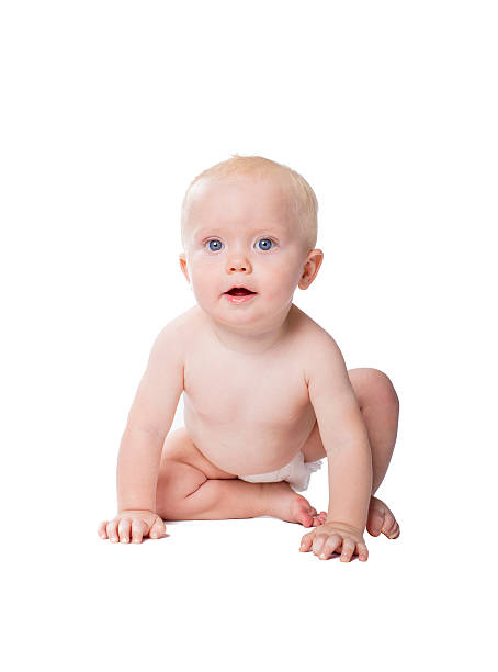 istock Baby boy isolated on white background 489643640