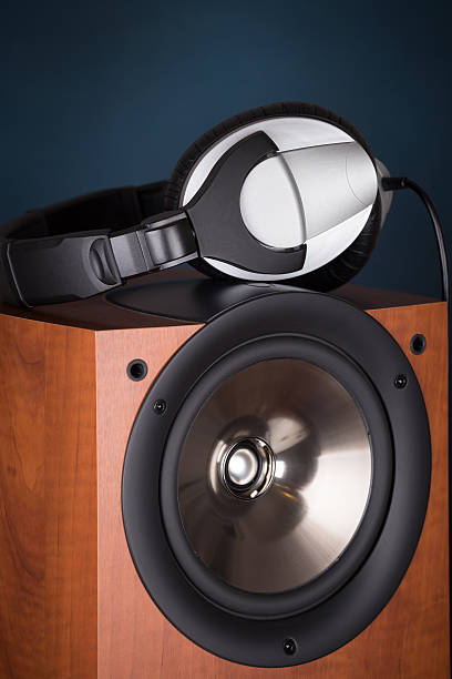 istock high loudspeaker tower with headphone 489644504