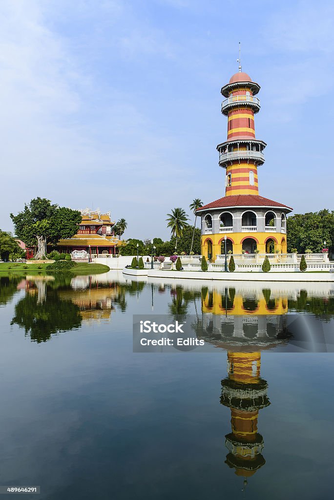 Royal residência de verão Bang Pa em - Foto de stock de Arcaico royalty-free