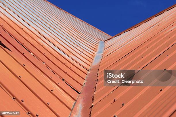 Metal Roof Stock Photo - Download Image Now - Aluminum Sheet, Construction Industry, Copy Space