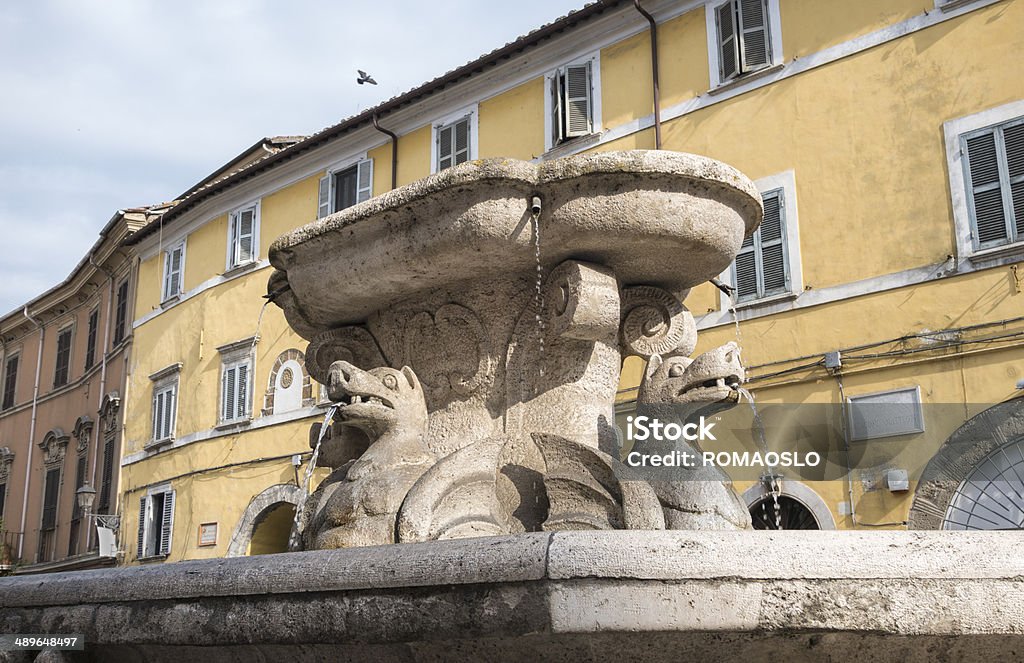 Fontana dei Draghi em Civita Castellana, Itália (Lazio) - Royalty-free Arte Foto de stock