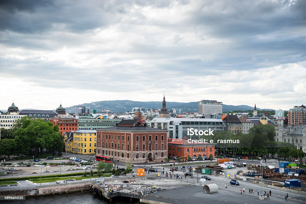 Oslo Oslo skyline view from the opera house. Urban Skyline Stock Photo