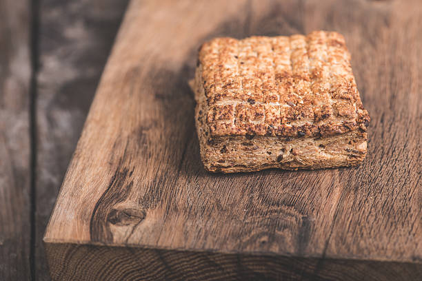 istock Bakery product on wooden background 489664766