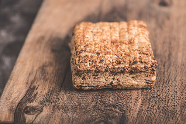 istock Bakery product on wooden background 489664790
