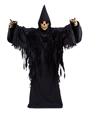 Grim Reaper on white background
