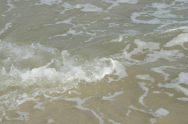istock soft wave of the sea on the sandy beach 489665902