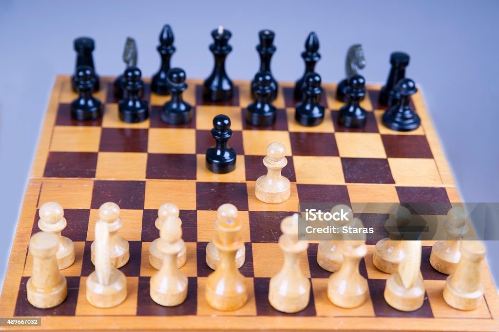 Browse Free HD Images of Chess Pieces In Focus On A Wooden Chess Board