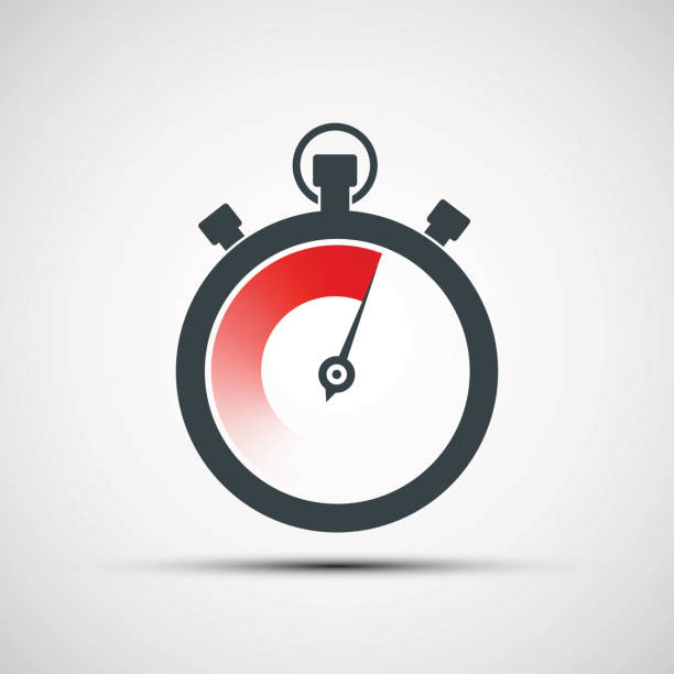 illustrazioni stock, clip art, cartoni animati e icone di tendenza di logo sport cronometro. - stopwatch speed clock time