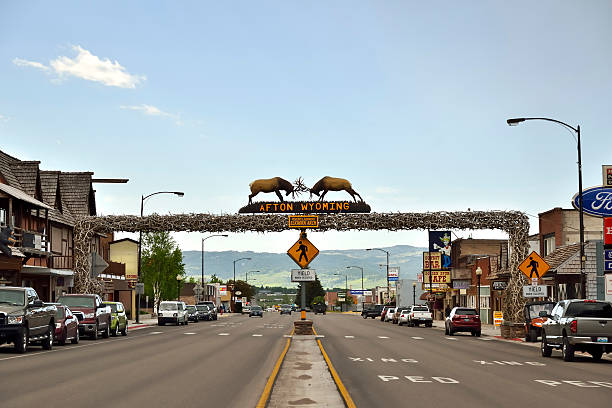 The World's Largest Elkhorn Arch stock photo