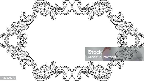 Orient Acanthus Page Stock Illustration - Download Image Now - 2015, Border - Frame, Curve