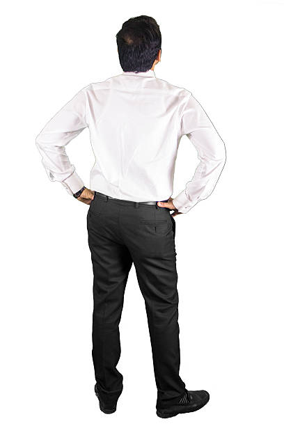 istock Young business man looking at an invisible idea 489691074