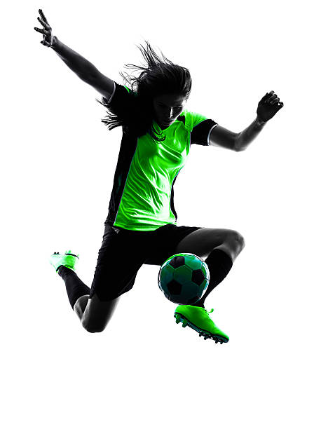 istock woman soccer player isolated silhouette 489691758