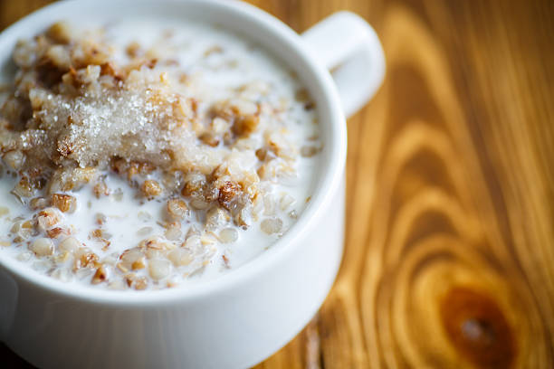 istock buckwheat porridge with milk 489692178