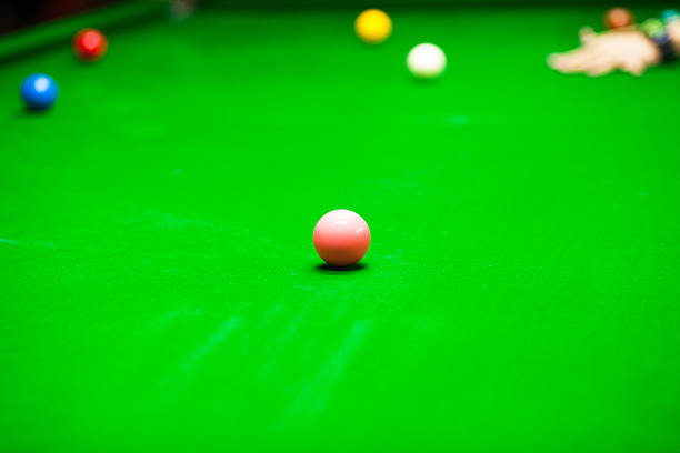 istock Pink snooker ball 489692810