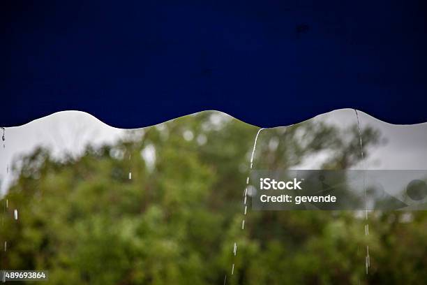 Water Drops Of A Tent Stock Photo - Download Image Now - 2015, Abstract, Backgrounds