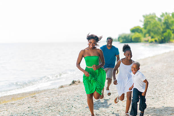 istock Family at the Beach 489694417