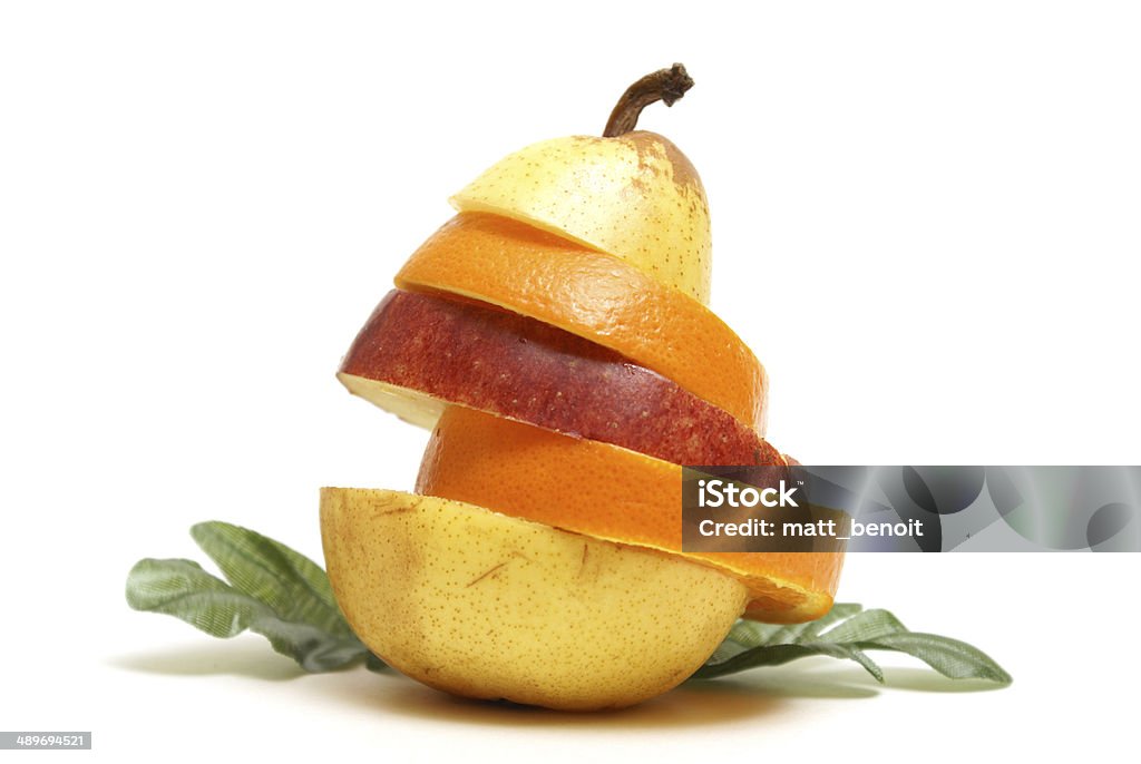 Fruit Assortment A variety of sliced fruit combined together. Agriculture Stock Photo