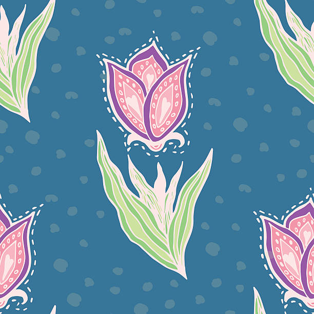 ilustraciones, imágenes clip art, dibujos animados e iconos de stock de flores de otoño vector patrón sin costuras. floral fondo. - plan flower arrangement single flower blue