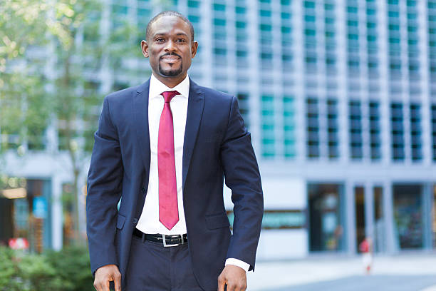istock Confident black businessman outdoor 489694670