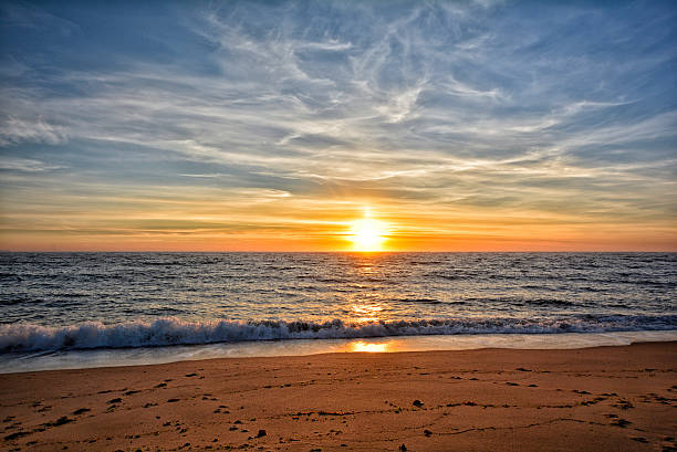 istock Beautiful sunset above the sea 489695169