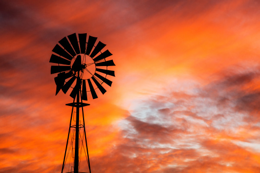 Throughout West Texas windmills and cows are a common sight, as well as spectacular sunsets.