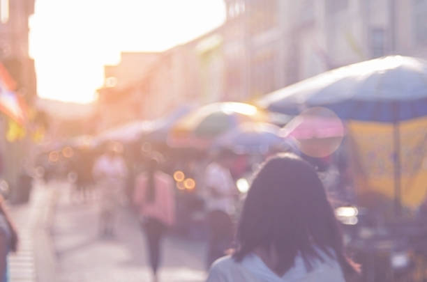 istock blur  local street market abstract background. 489697030